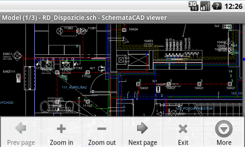 اسکرین شات 2 برنامه SchemataCAD viewer DWG/DXF