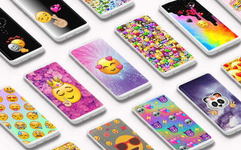 اسکرین شات 1 برنامه Emoji Wallpaper