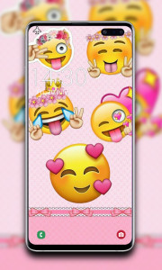 اسکرین شات 7 برنامه Emoji Wallpaper