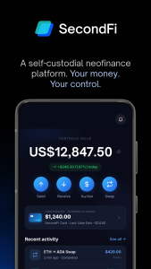 اسکرین شات 1 برنامه SecondFi - Neofinance Platform