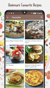 اسکرین شات 6 برنامه Burger and Pizza Recipes