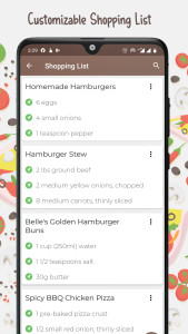 اسکرین شات 5 برنامه Burger and Pizza Recipes