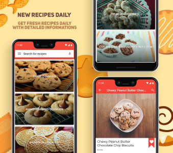 اسکرین شات 2 برنامه Cookies and Brownies Recipes