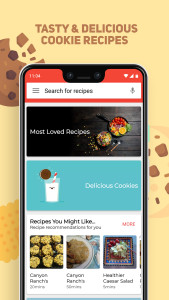 اسکرین شات 1 برنامه Cookies and Brownies Recipes