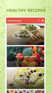 اسکرین شات 1 برنامه Healthy Recipes Cookbook App
