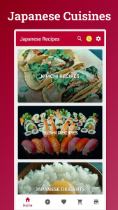 اسکرین شات 1 برنامه Japanese Recipes: Cookbook App