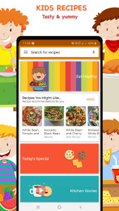 اسکرین شات 1 برنامه Recipes For Kids Diet App