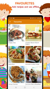 اسکرین شات 5 برنامه Recipes For Kids Diet App