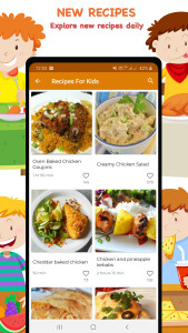 اسکرین شات 3 برنامه Recipes For Kids Diet App