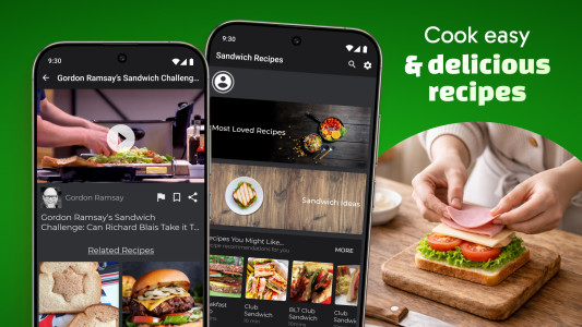 اسکرین شات 8 برنامه Sandwich Recipes: Cookbook App