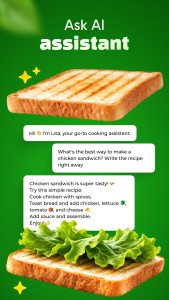 اسکرین شات 3 برنامه Sandwich Recipes: Cookbook App