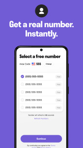 اسکرین شات 2 برنامه TextNow: Call + Text Unlimited