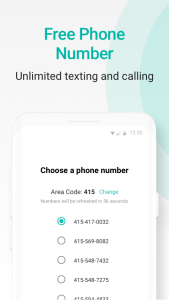 اسکرین شات 1 برنامه 2ndLine - Second Phone Number