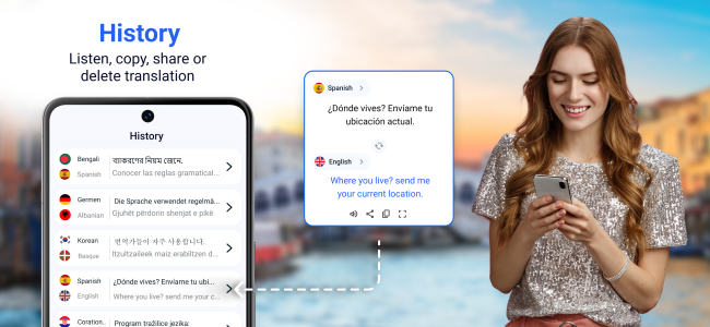 اسکرین شات 8 برنامه Translator for All Languages