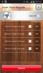 اسکرین شات 2 برنامه Voice Recorder