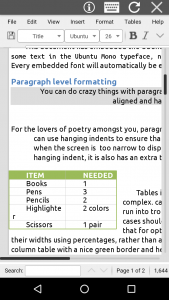 اسکرین شات 1 برنامه AndroDOC editor for Doc & Word