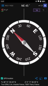 اسکرین شات 1 برنامه Compass & GPS