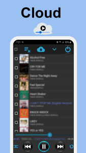 اسکرین شات 3 برنامه Music Player: Folder Music+