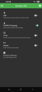 اسکرین شات 2 برنامه Screen ON (Stay awake)