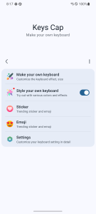 اسکرین شات 1 برنامه Keys Cap - Make Your Keyboard