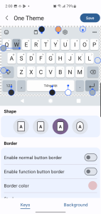 اسکرین شات 3 برنامه Keys Cafe - Make your keyboard