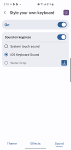 اسکرین شات 6 برنامه Keys Cap - Make Your Keyboard