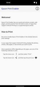 اسکرین شات 1 برنامه Epson Print Enabler