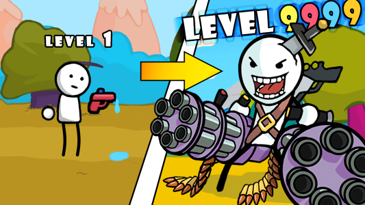 اسکرین شات 1 بازی One Gun Stickman 2 offline rpg
