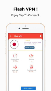 اسکرین شات 5 برنامه Flash VPN - Best Free Unlimited VPN Proxy Unblock