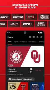 اسکرین شات 1 برنامه ESPN