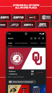 اسکرین شات 1 برنامه ESPN