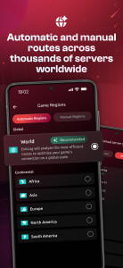 اسکرین شات 2 برنامه ExitLag: Fix Ping Mobile & Lag