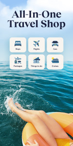 اسکرین شات 1 برنامه Expedia: Hotels, Flights, Cars