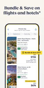 اسکرین شات 2 برنامه Expedia: Hotels, Flights, Cars