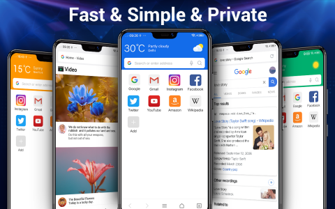 اسکرین شات 1 برنامه Web Browser & Explorer