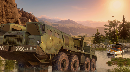 اسکرین شات 1 برنامه Offroad Mud Truck Driving Sim