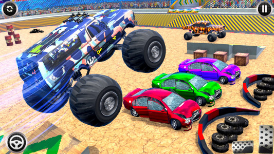اسکرین شات 4 بازی Army Monster Truck Game Derby