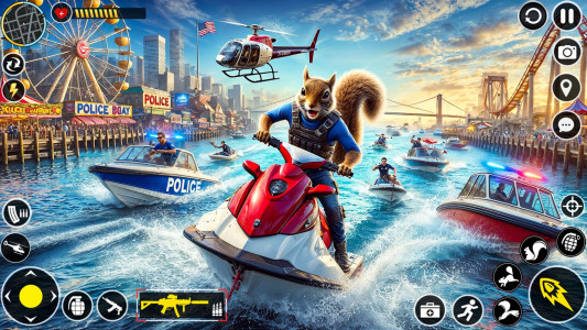 اسکرین شات 3 برنامه The Squirrel Hero Mafia City