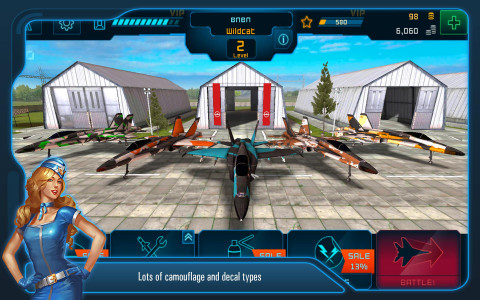 اسکرین شات 3 بازی Battle of Warplanes: War-Games