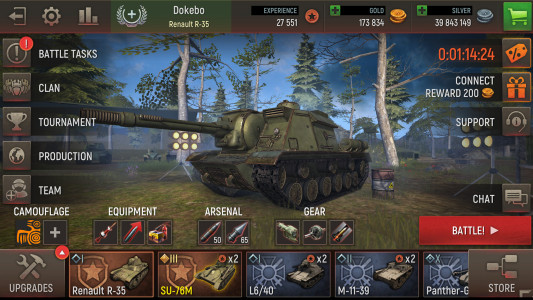 اسکرین شات 4 بازی Battle Tanks:Tanks War Game