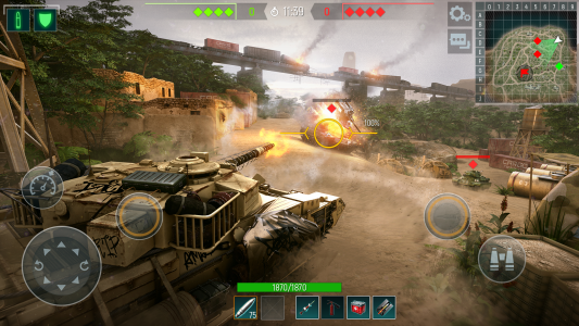 اسکرین شات 3 بازی Tank Force: War Tanks Games
