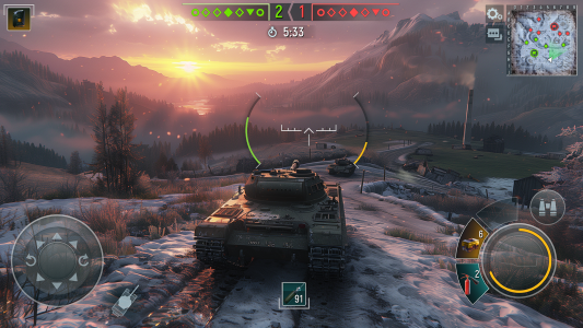 اسکرین شات 1 بازی Tank Force: Battle Tanks Games