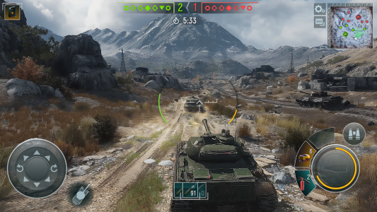 اسکرین شات 2 بازی Tank Force: Battle Tanks Games