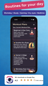 اسکرین شات 4 برنامه Eye Exercises: VisionUp