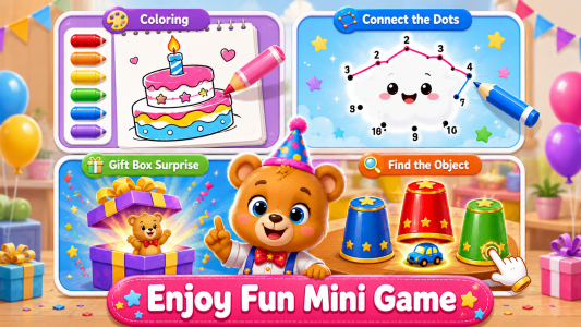 اسکرین شات 4 بازی Kids Birthday Cake & Party