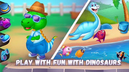 اسکرین شات 5 بازی Dino World - Dino Care Games