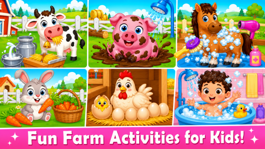 اسکرین شات 7 بازی Toddler Farm: Animal Care Game