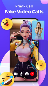 اسکرین شات 1 برنامه Idol Prank Video Call & Chat