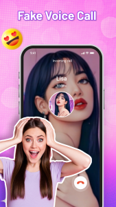 اسکرین شات 2 برنامه Prank Video Call & Fake Chat