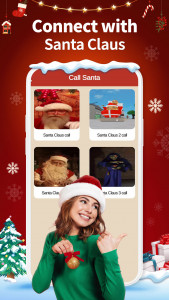 اسکرین شات 4 برنامه Call Santa 2 - Prank App